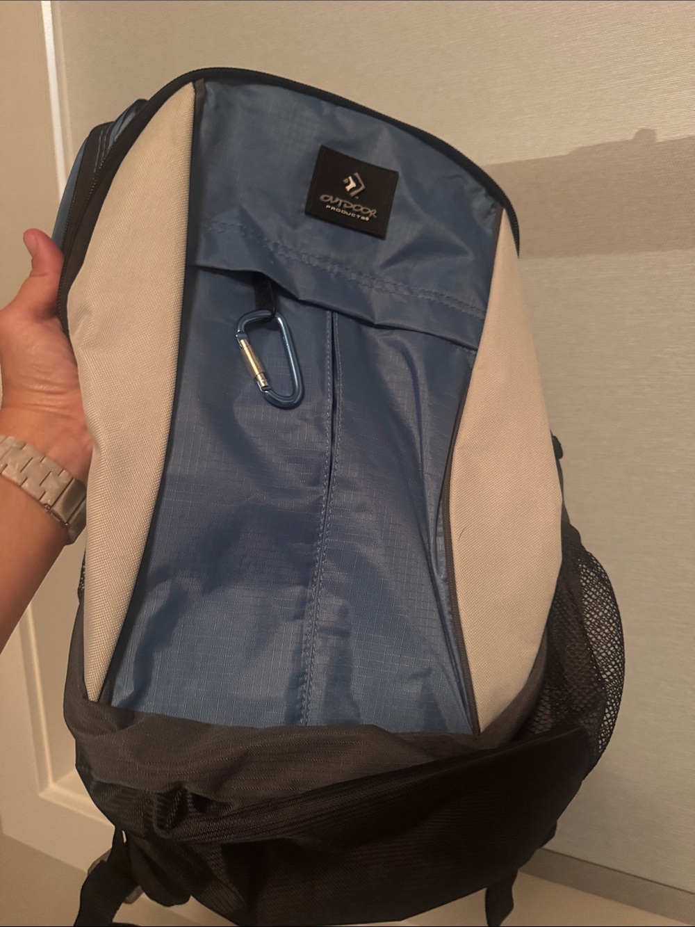 Blue and Cream Backpack